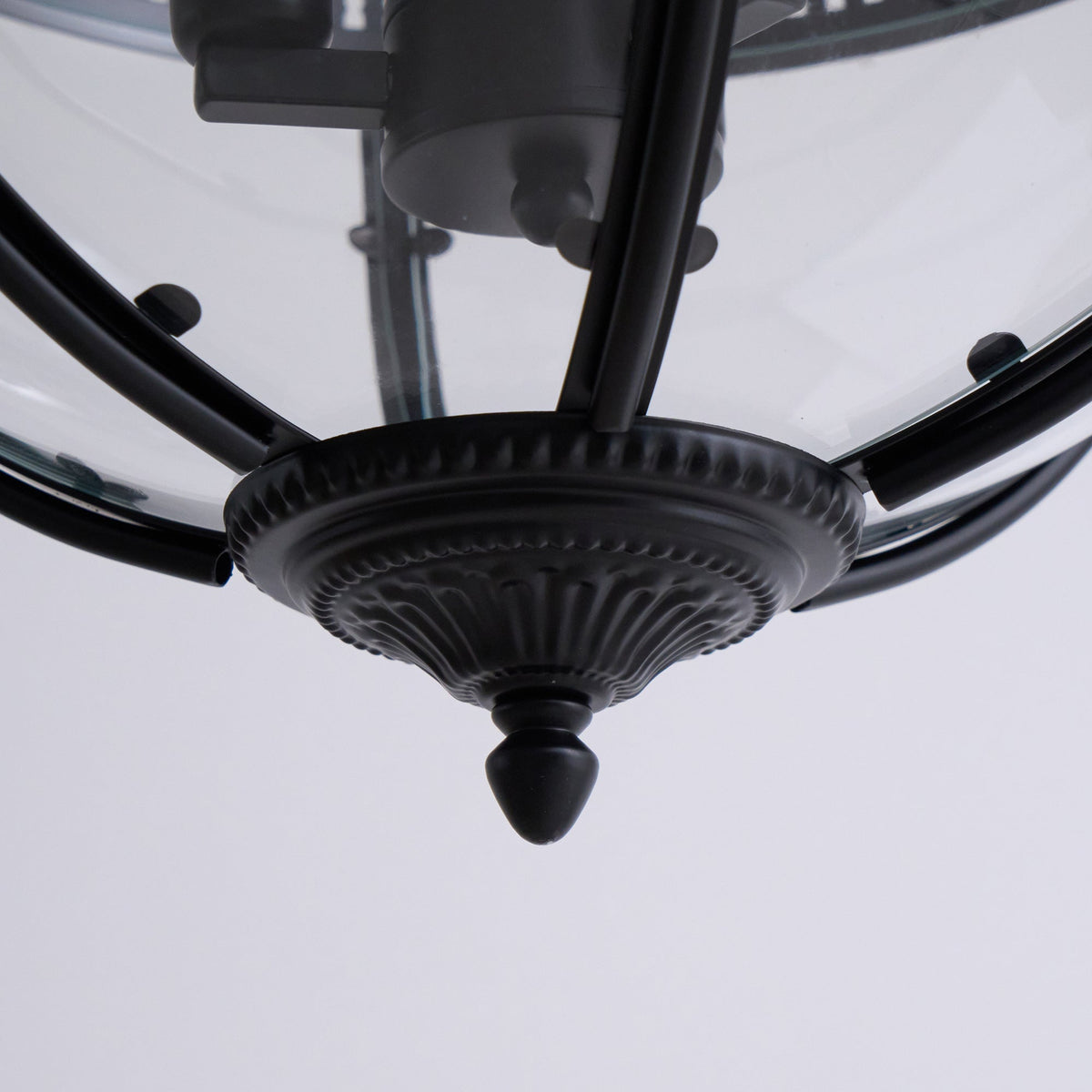 Edward Retro Pendelleuchte aus Glas