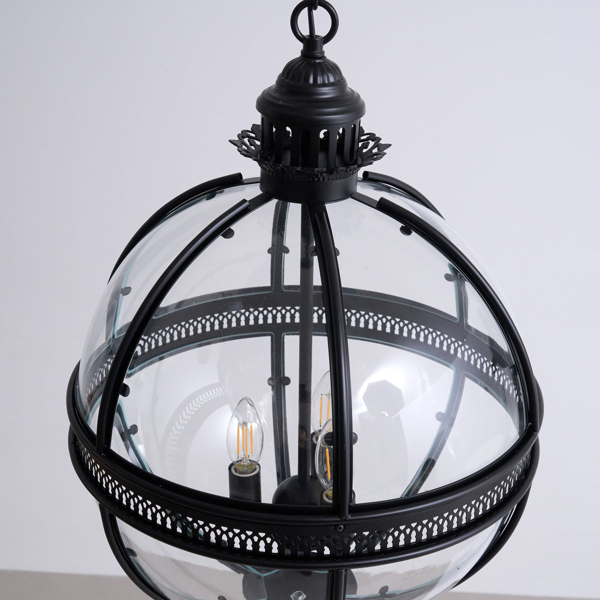 Svelte Vintage Industrial Glas Pendelleuchte