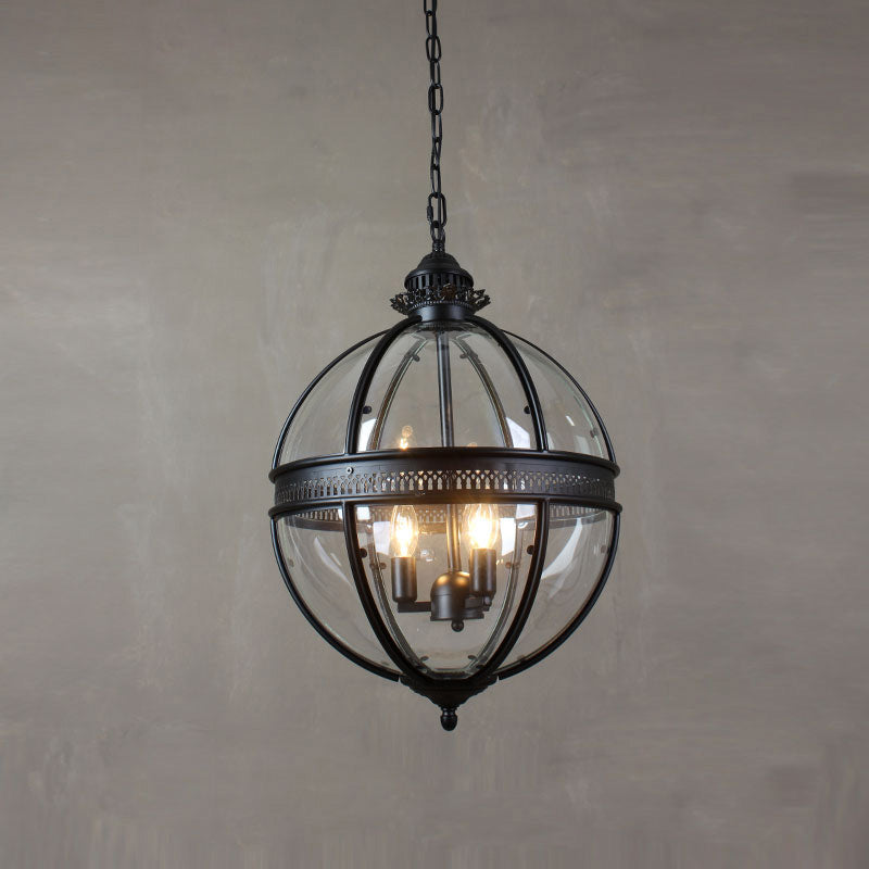 Svelte Vintage Industrial Glas Pendelleuchte
