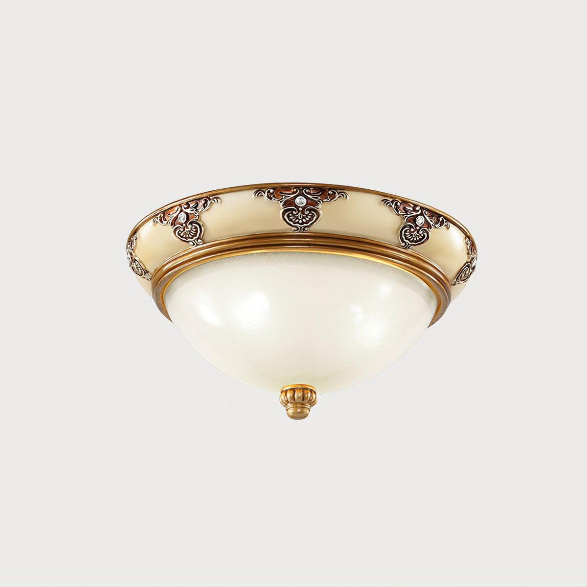 Eiriveon Deckenleuchte Milchglas Antik Beige Vintage