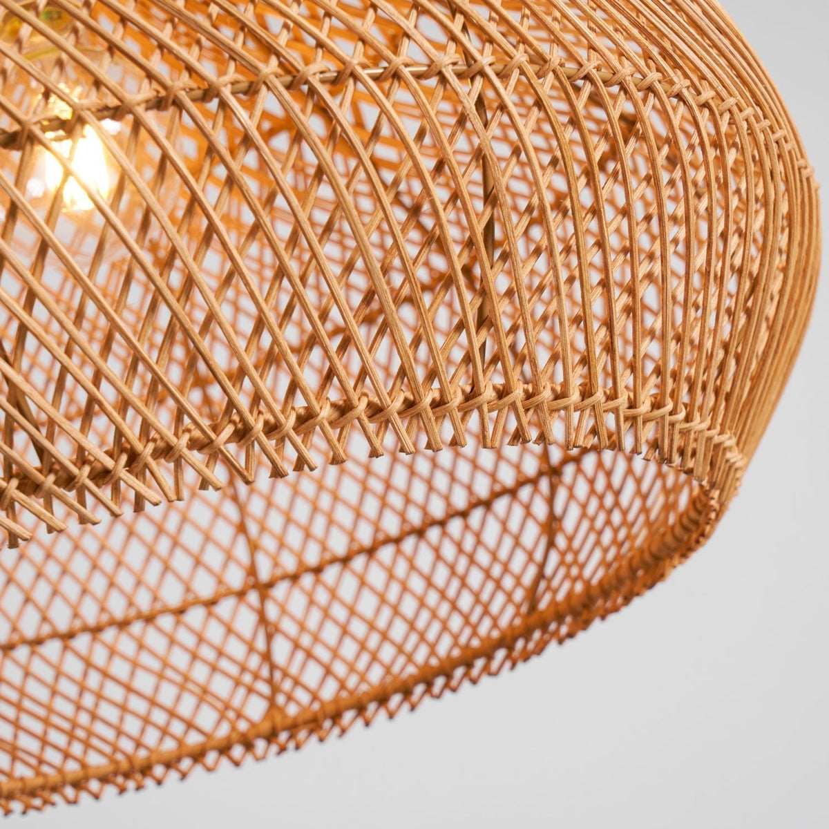 Solavn Rattan-Holz-Pendelleuchte