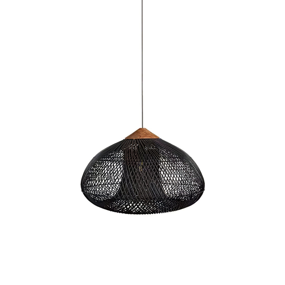 Braided Rattan Swag Pendelleuchte