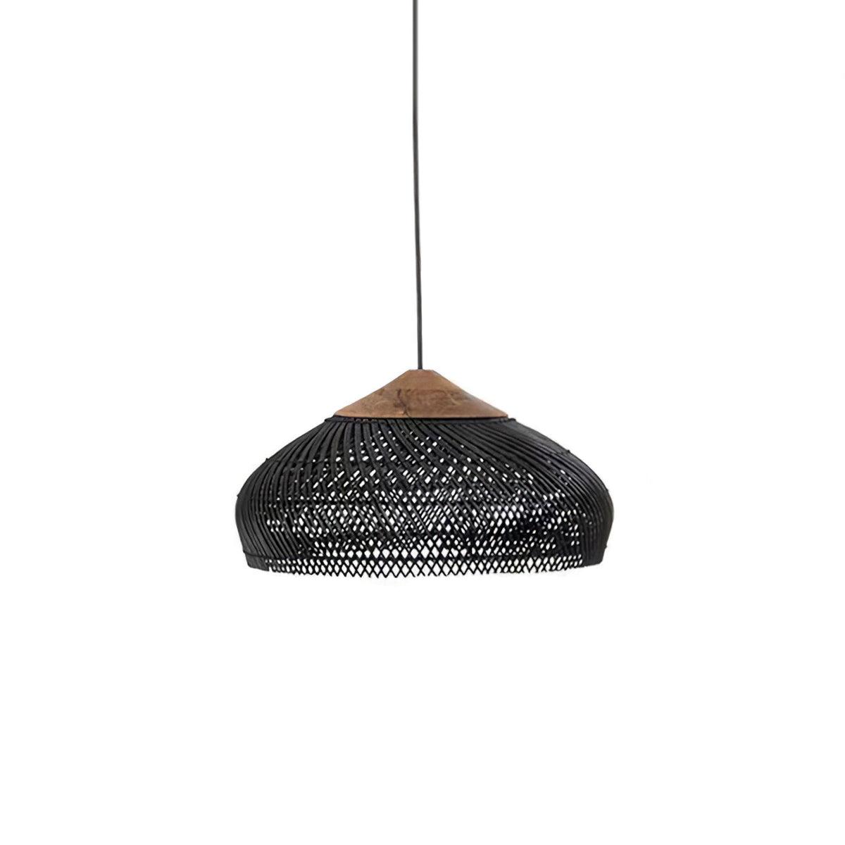Solavn Rattan-Holz-Pendelleuchte