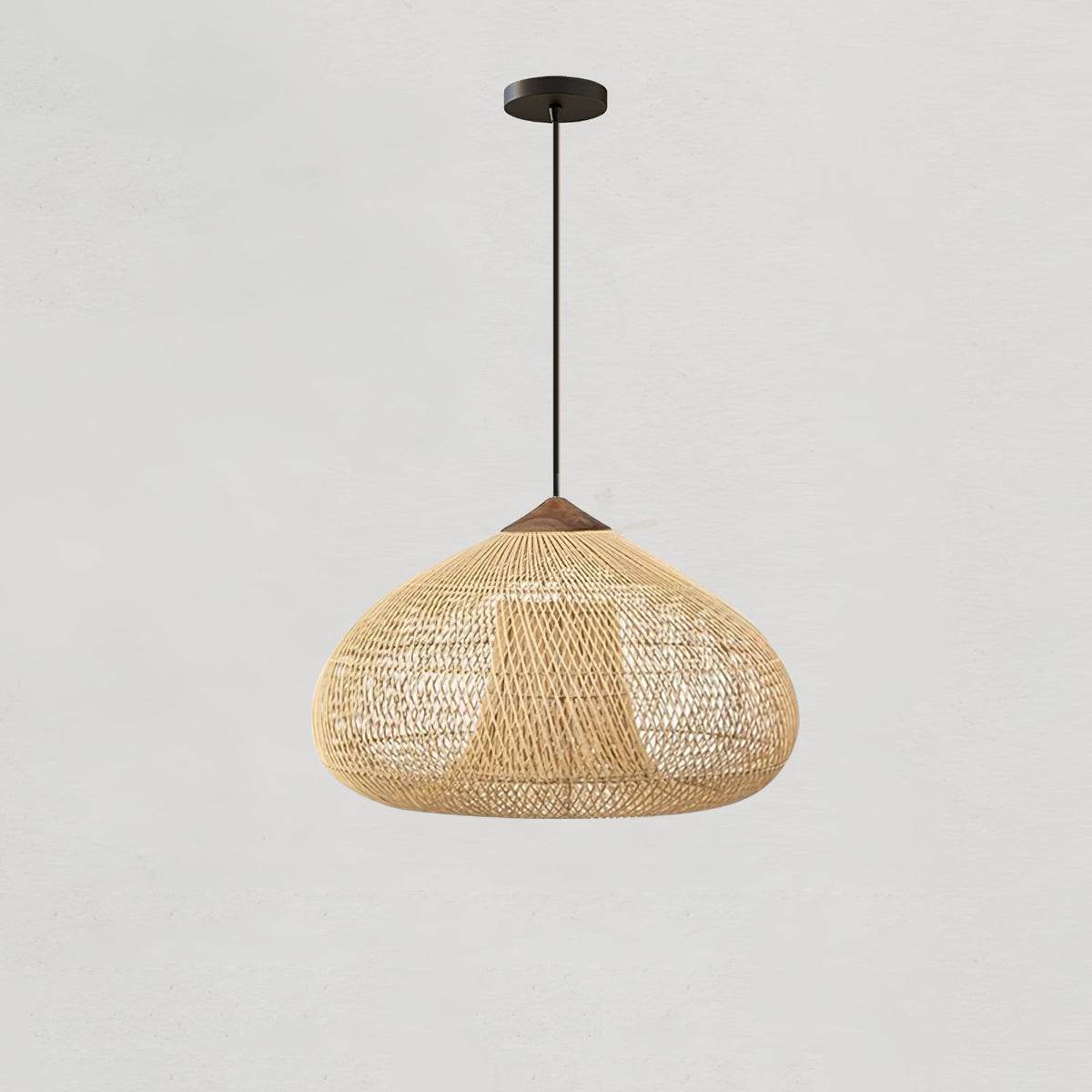 Solavn Rattan-Holz-Pendelleuchte