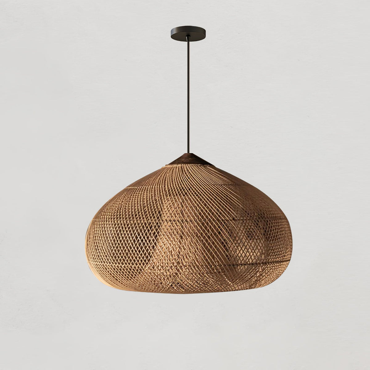 Solavn Rattan-Holz-Pendelleuchte