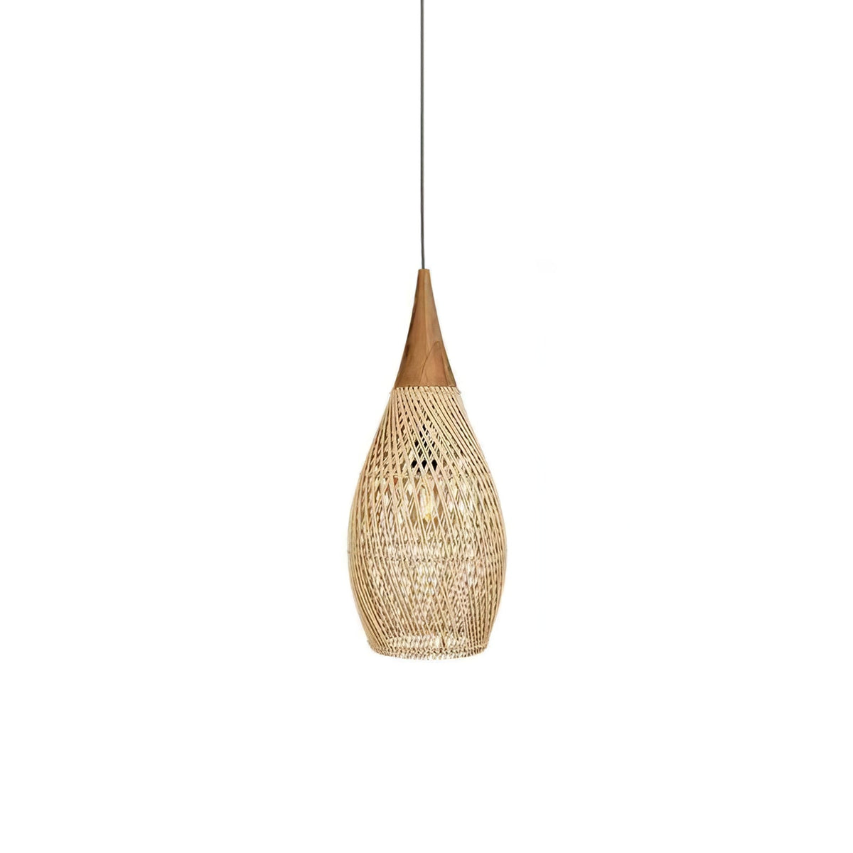 Canirora Pendelleuchte Rattan Swag Geflochten