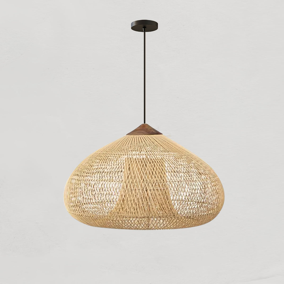 Solavn Rattan-Holz-Pendelleuchte
