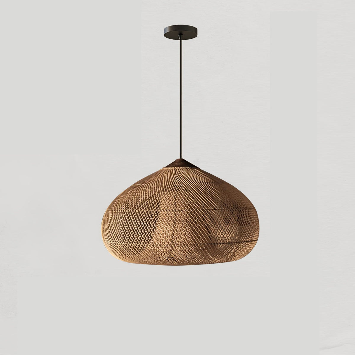 Solavn Rattan-Holz-Pendelleuchte