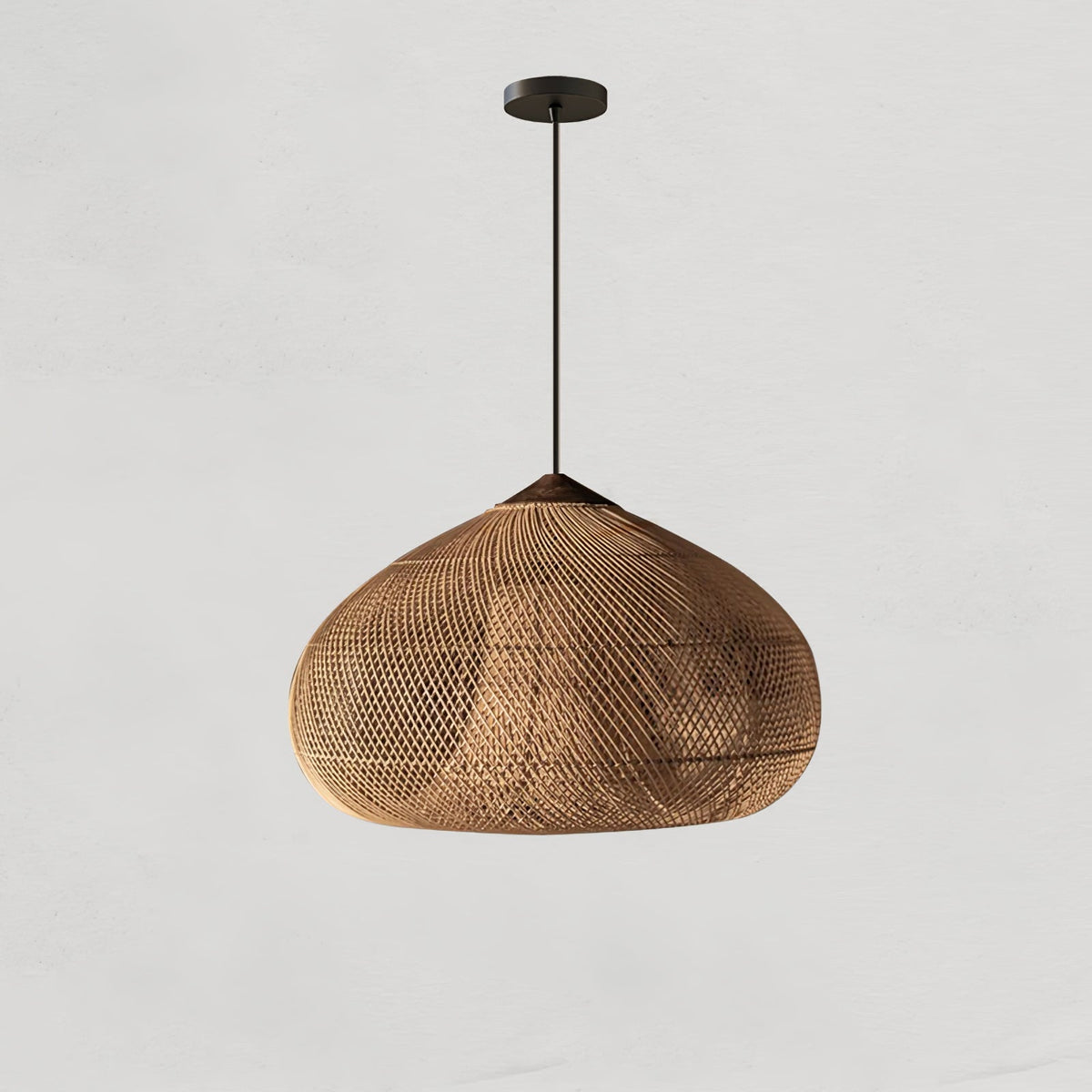 Solavn Rattan-Holz-Pendelleuchte