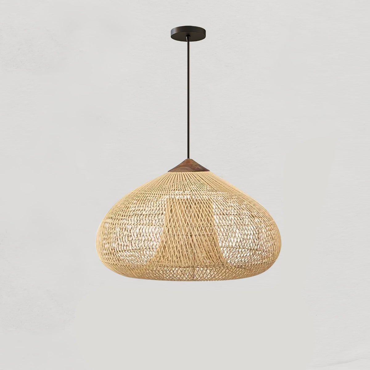 Solavn Rattan-Holz-Pendelleuchte