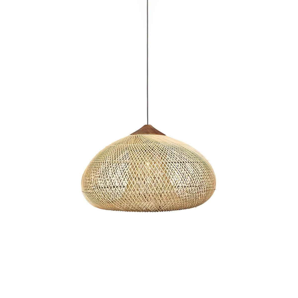 Solavn Rattan-Holz-Pendelleuchte