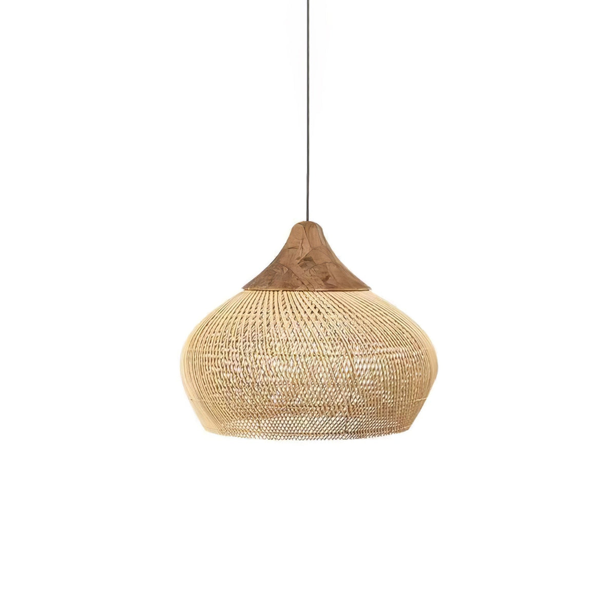 Canirora Pendelleuchte Rattan Swag Geflochten