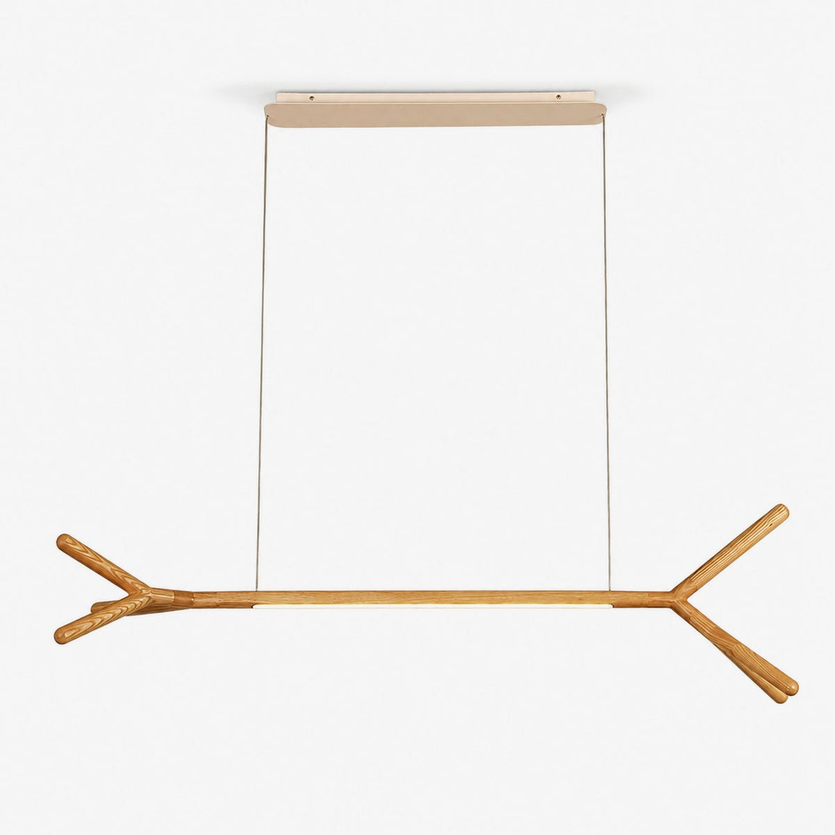 Sylanora Pendelleuchte aus Holz linear