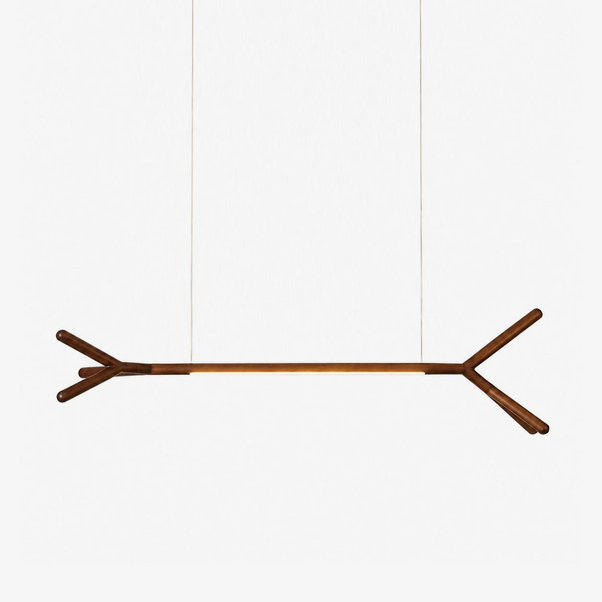 Sylanora Pendelleuchte aus Holz linear