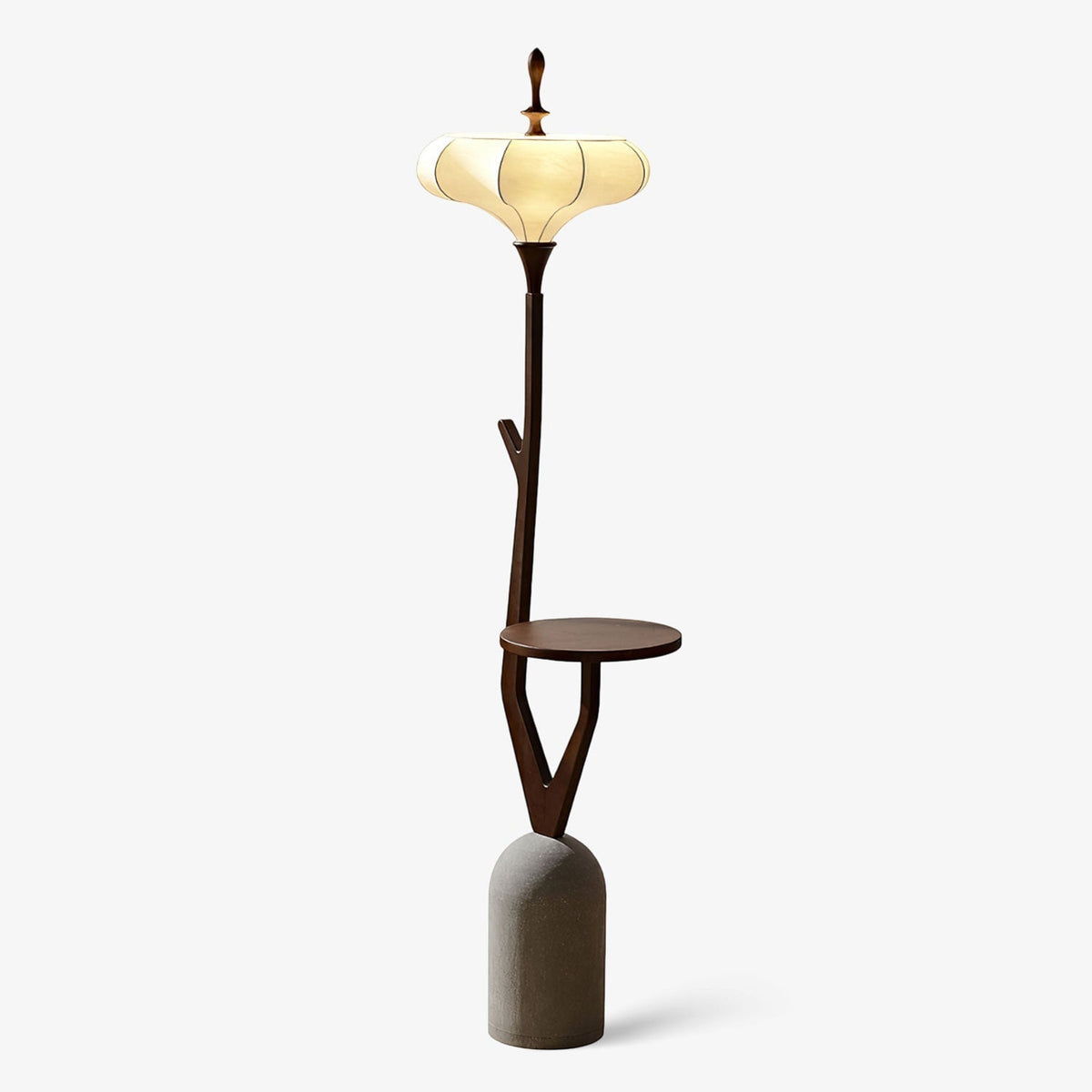 Flor Fashion Holz-Stehleuchte