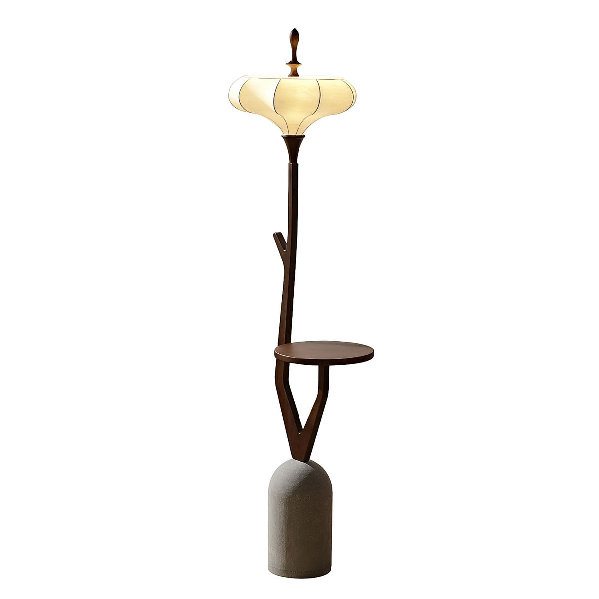 Flor Fashion Holz-Stehleuchte
