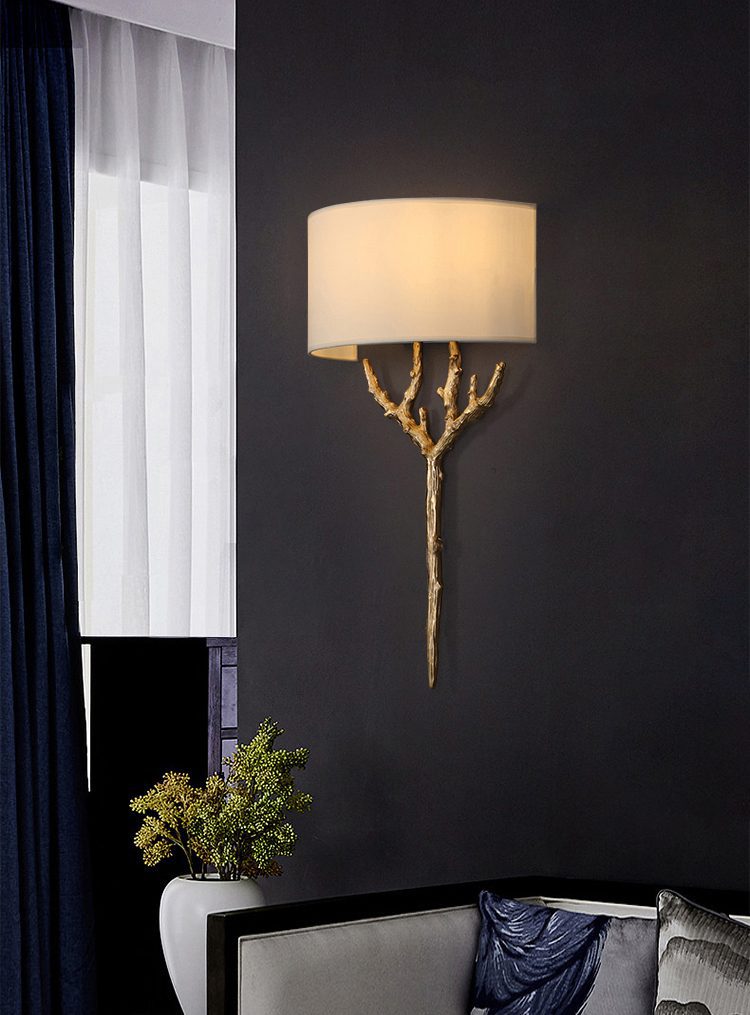 Ceryndir Antler Wandleuchte in Messing