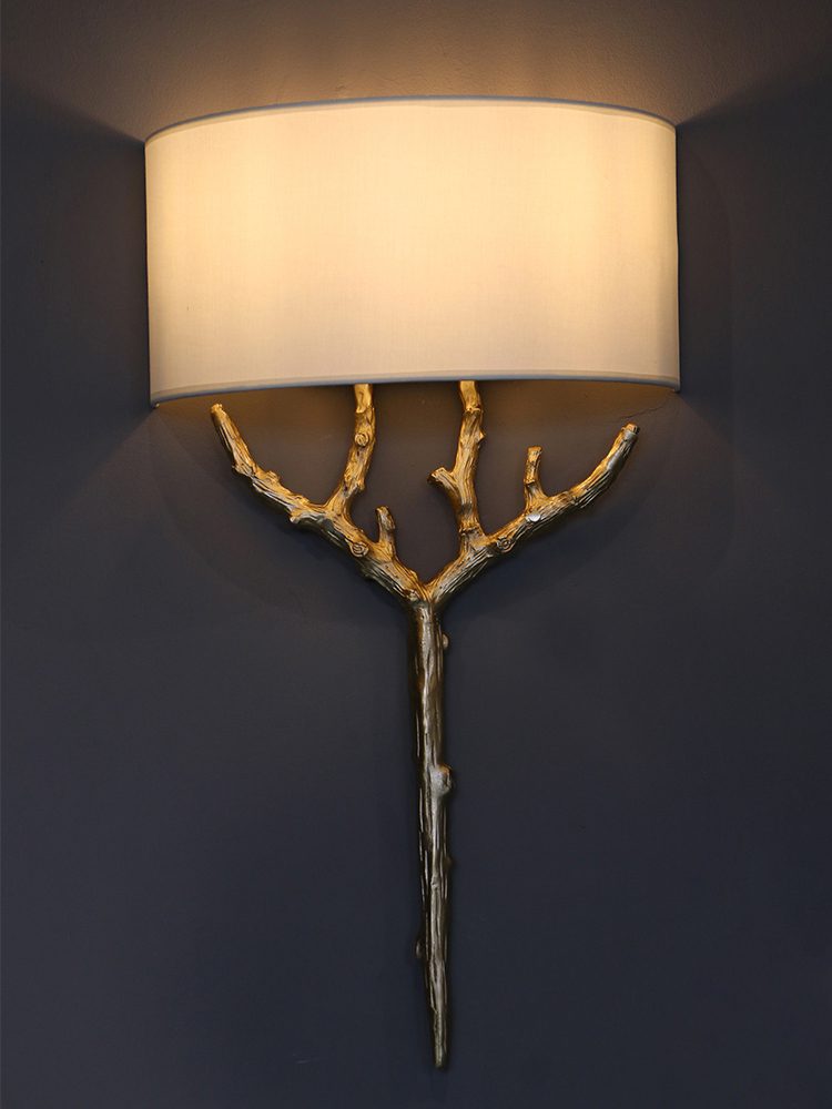 Ceryndir Antler Wandleuchte in Messing