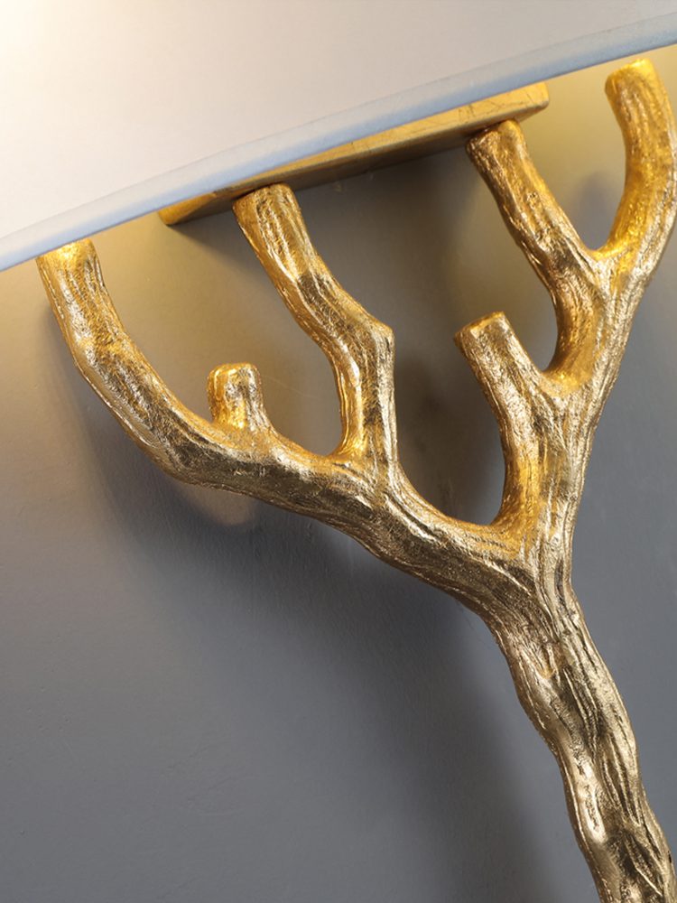 Ceryndir Antler Wandleuchte in Messing