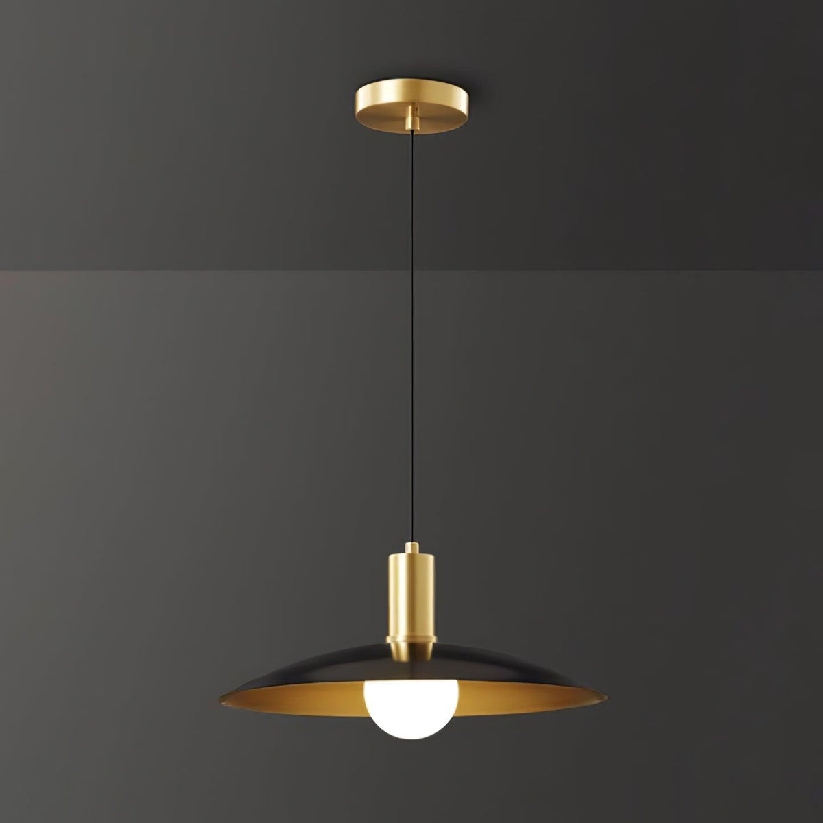 Thalora Messing & Glas Classic Pendelleuchte