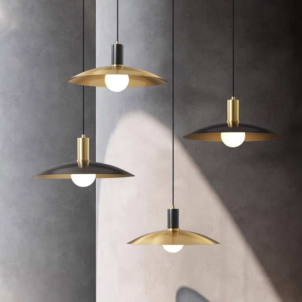 Thalora Messing & Glas Classic Pendelleuchte