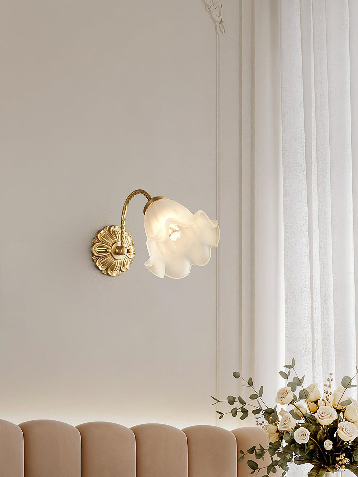 Celereria Vintage-Glas-Wandleuchte
