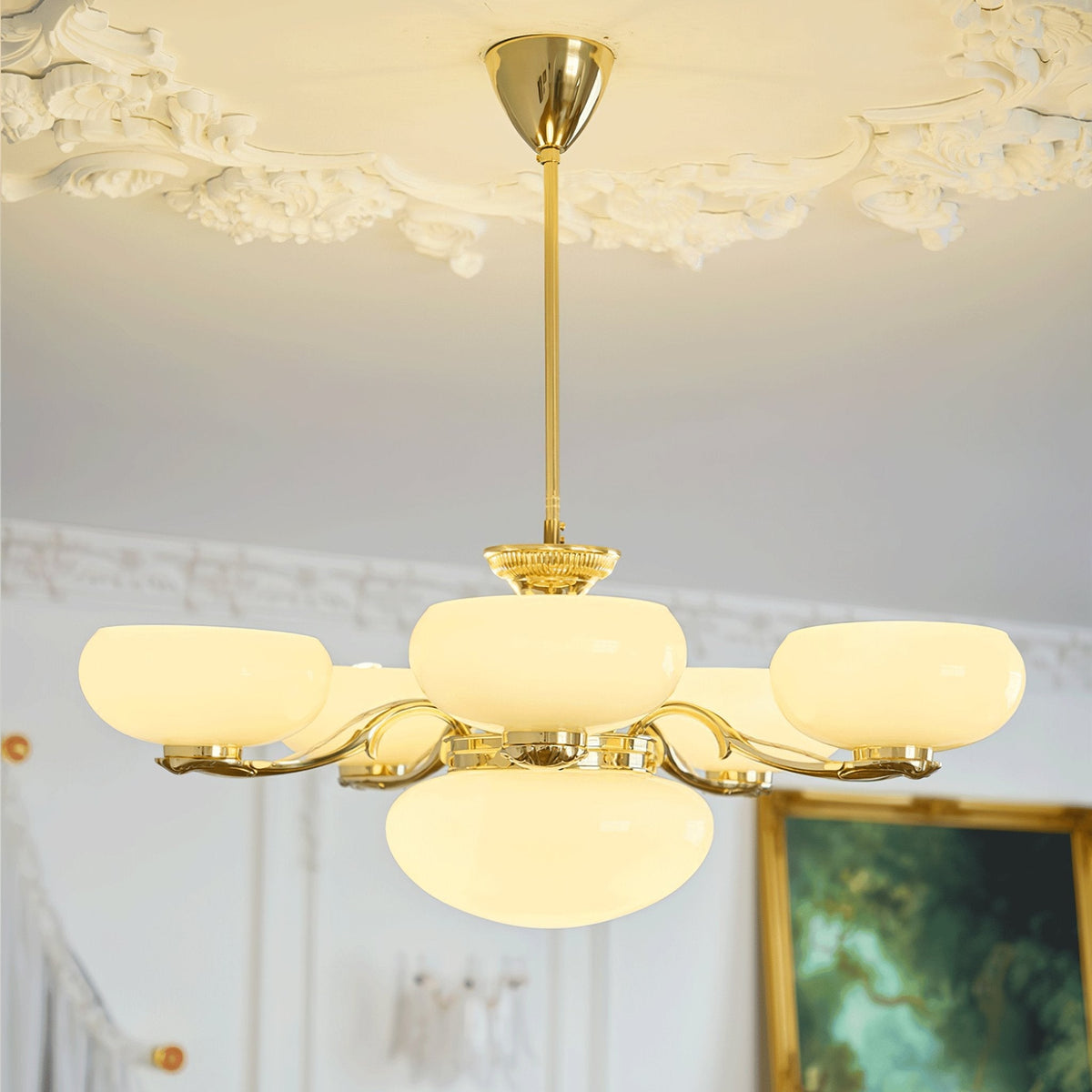 Ethan luxuriöser Kronleuchter aus Glas