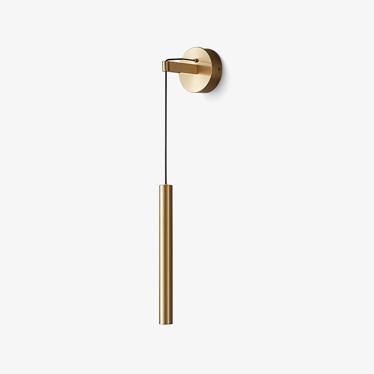 Loxley zeitgenössische minimalistische Line-Wandleuchte aus Messing