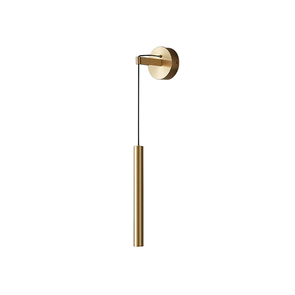 Loxley zeitgenössische minimalistische Line-Wandleuchte aus Messing
