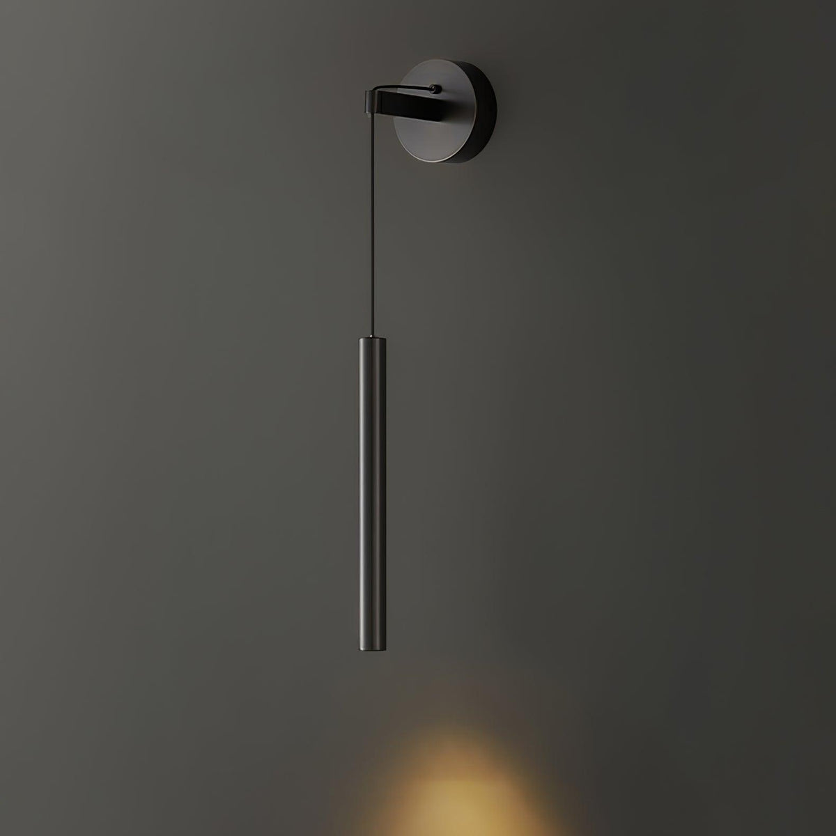 Loxley zeitgenössische minimalistische Line-Wandleuchte aus Messing