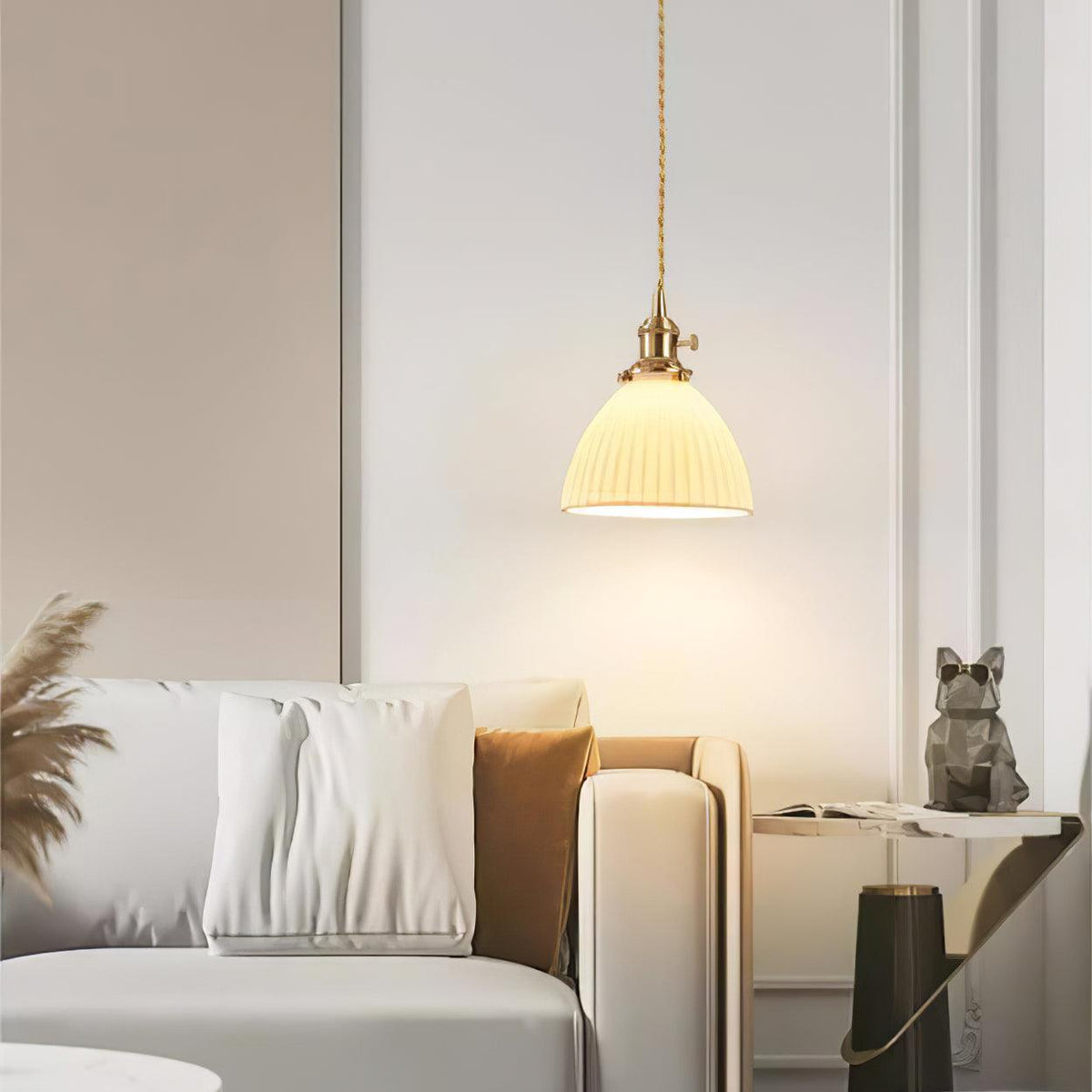 Ornoryra Vintage Pendelleuchte aus Glas