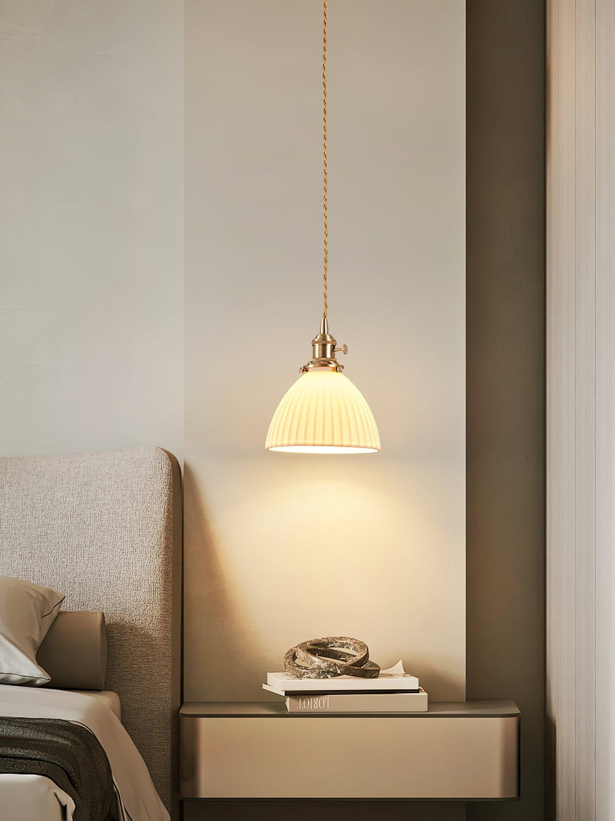 Ornoryra Vintage Pendelleuchte aus Glas