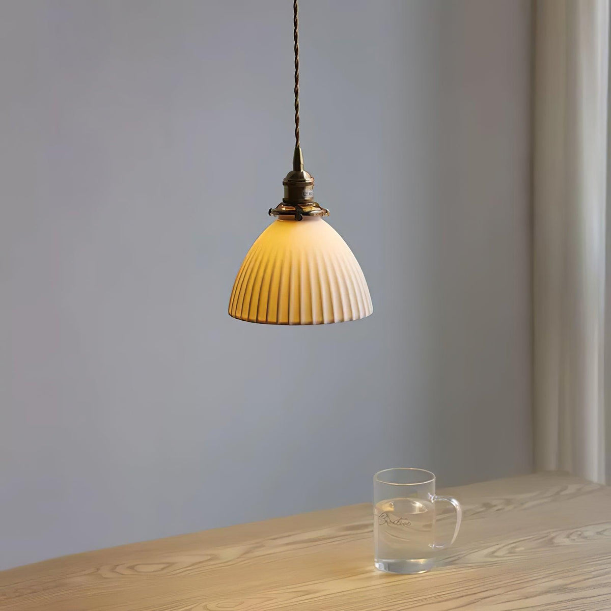 Ornoryra Vintage Pendelleuchte aus Glas