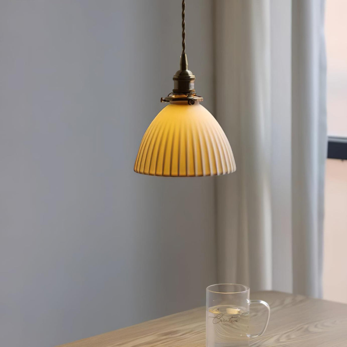 Ornoryra Vintage Pendelleuchte aus Glas