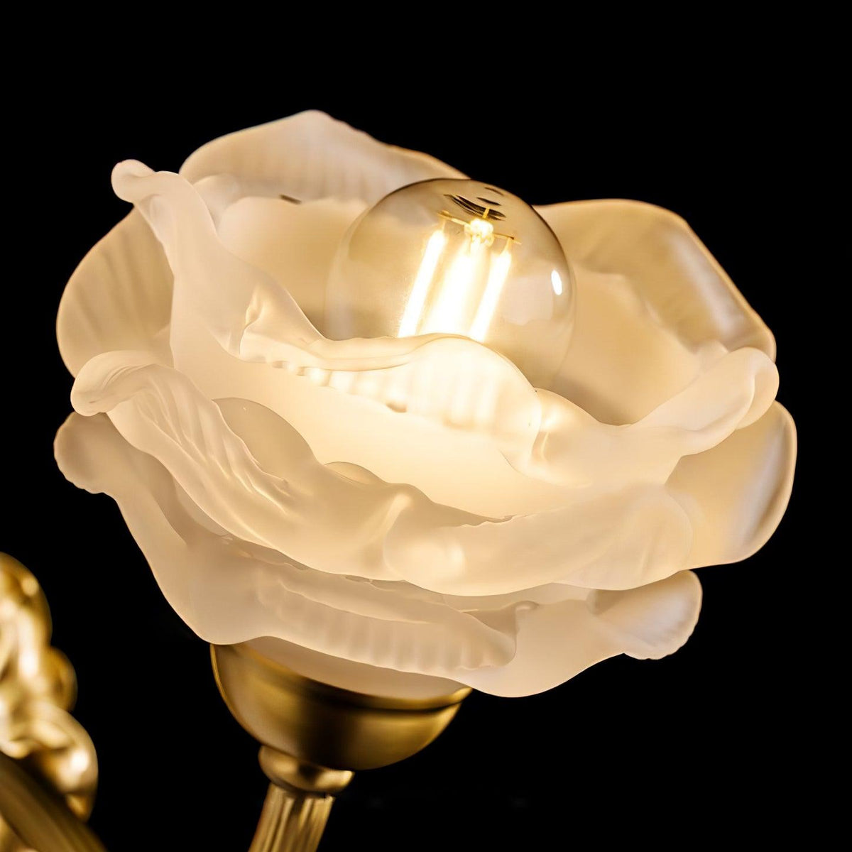 Palo Messing-Blumenmuster-Luxus-Wandleuchte