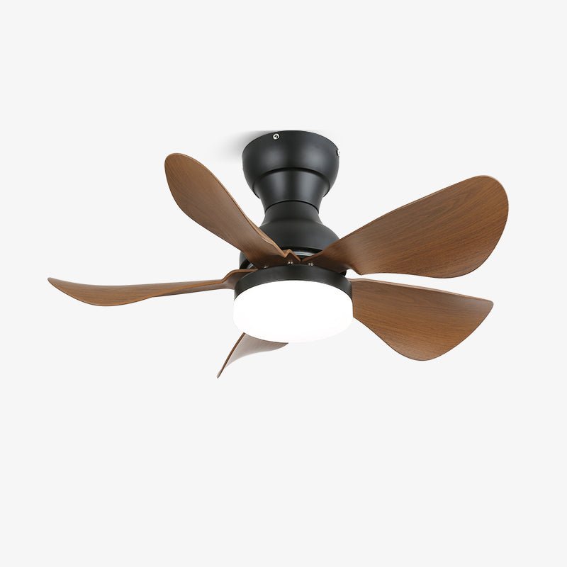 Elvanelle Deckenventilator mit Beleuchtung aus Holz