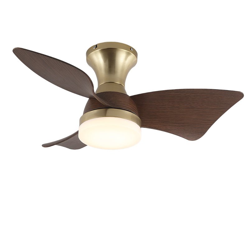Aureon Deckenventilator mit Beleuchtung aus Holz im modernen Stil
