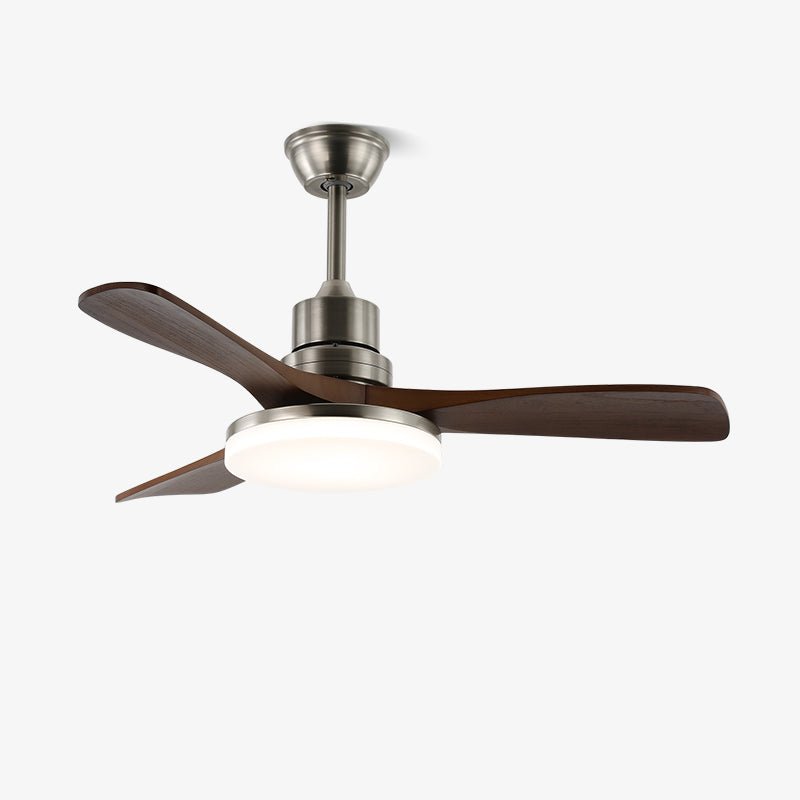 Rininena Deckenventilator mit Beleuchtung aus Holz