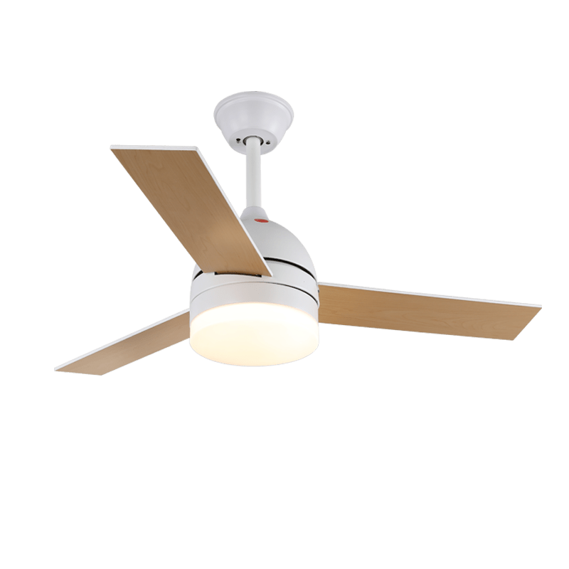 Selena Minimalistische Deckenventilator mit Beleuchtung aus Holz