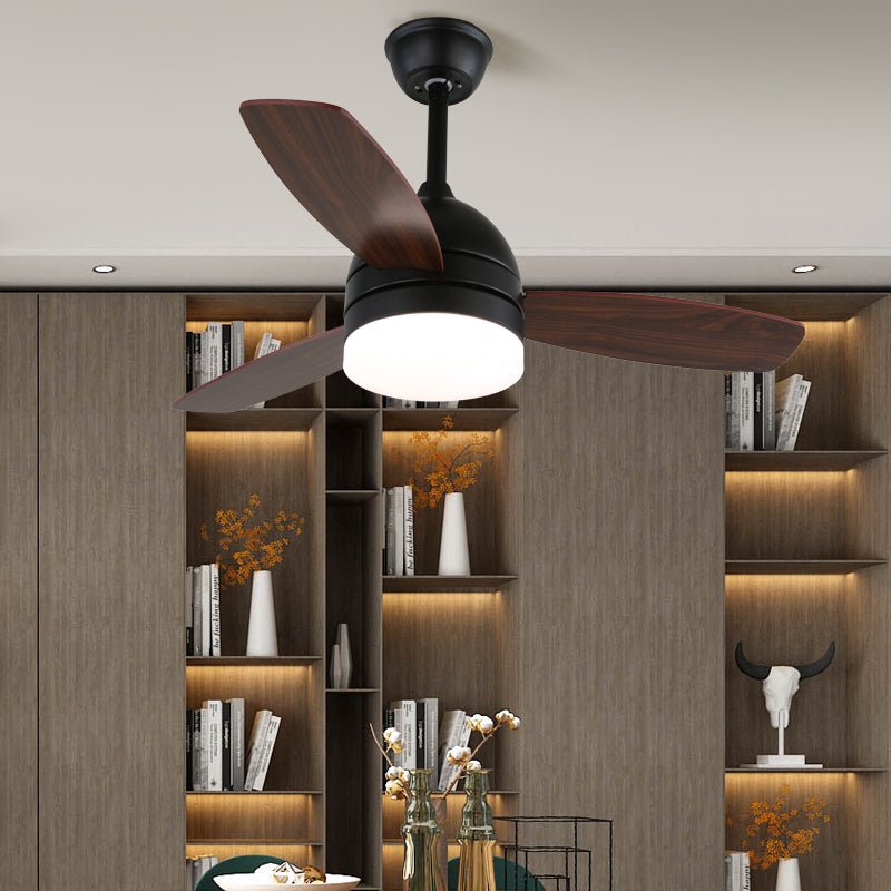 Selena Minimalistische Deckenventilator mit Beleuchtung aus Holz