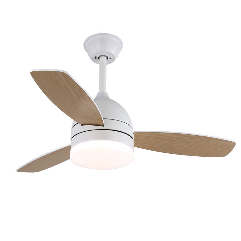 Selena Minimalistische Deckenventilator mit Beleuchtung aus Holz