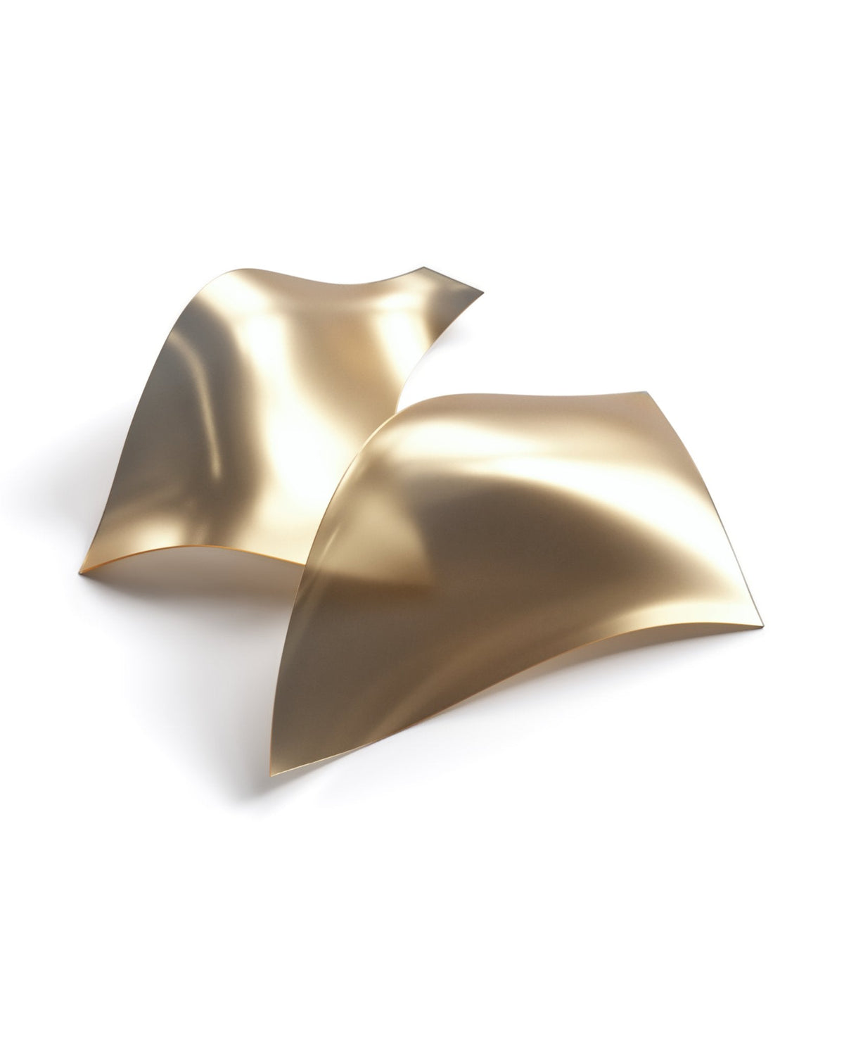 Alnoror Pendelleuchte aus Gold in skulpturaler Form