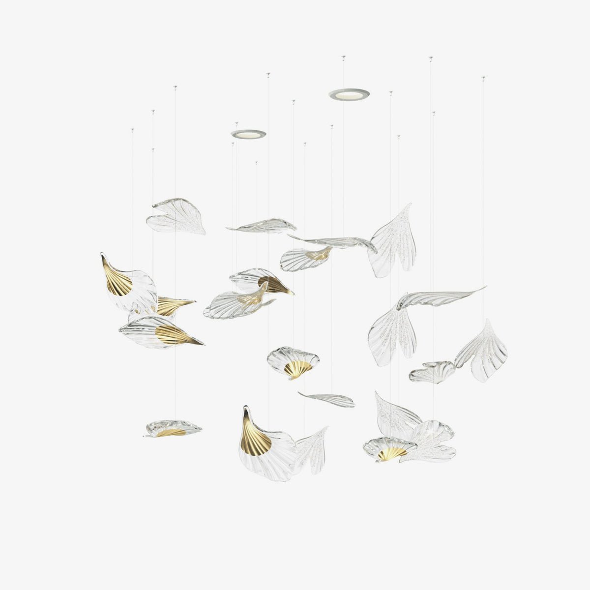 Asorus Kronleuchter Kunstvolles Blatt-Design