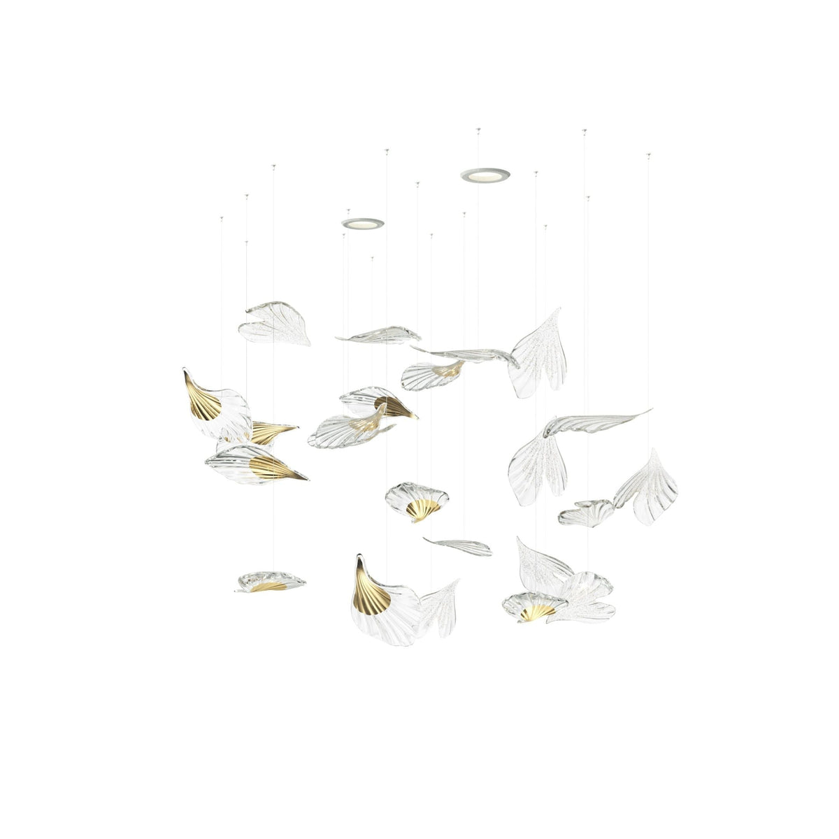 Asorus Kronleuchter Kunstvolles Blatt-Design