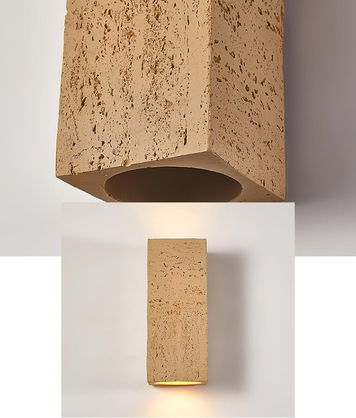 Veleraria zeitgenössische minimalistische Wandleuchte aus Verbundmaterial