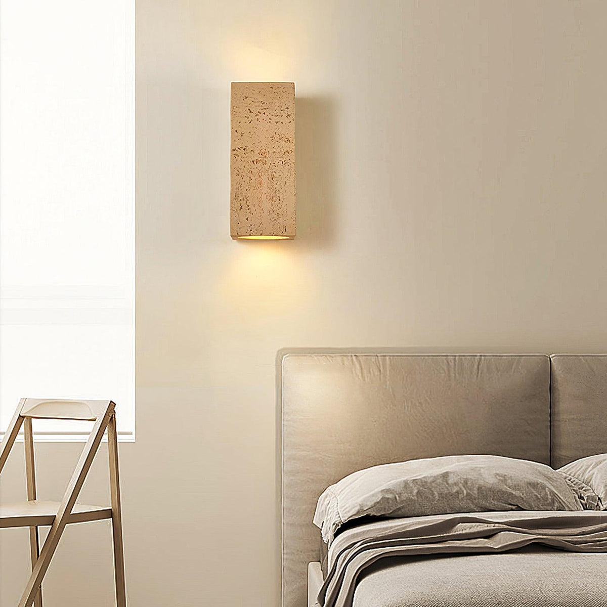 Veleraria zeitgenössische minimalistische Wandleuchte aus Verbundmaterial