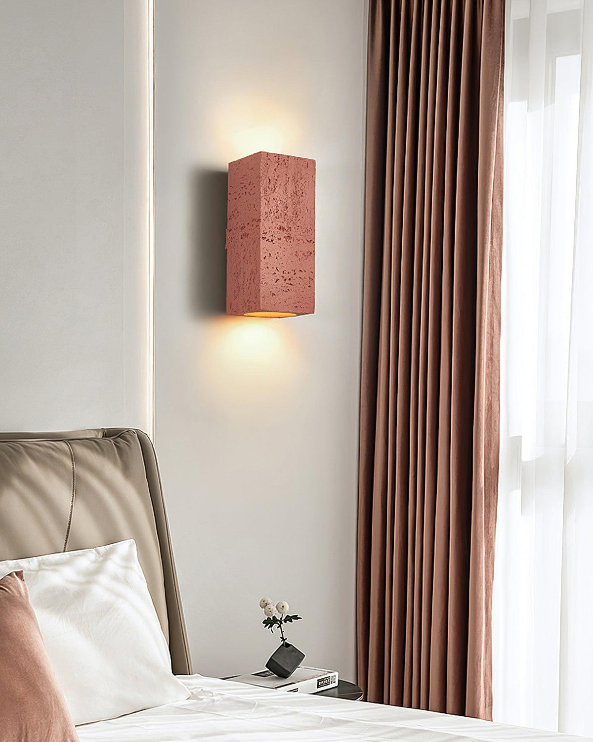 Veleraria zeitgenössische minimalistische Wandleuchte aus Verbundmaterial