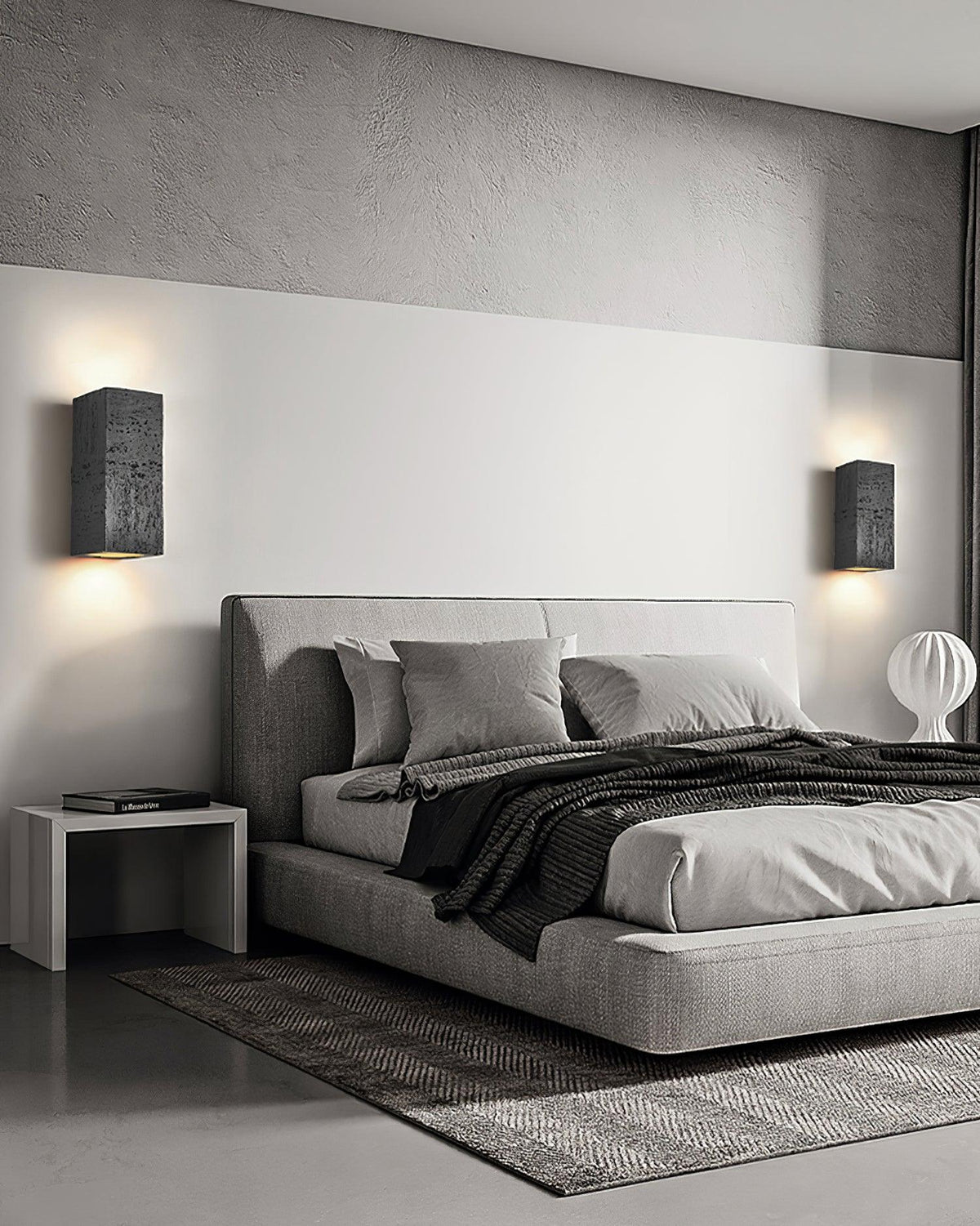 Veleraria zeitgenössische minimalistische Wandleuchte aus Verbundmaterial