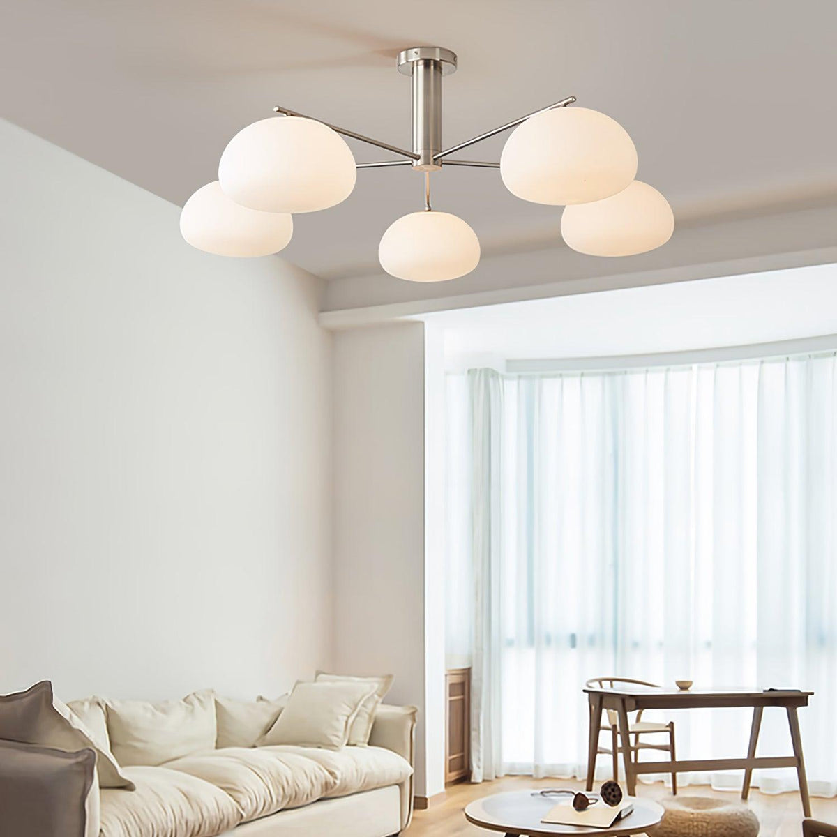 Celeneon Luxe Kronleuchter aus Glas