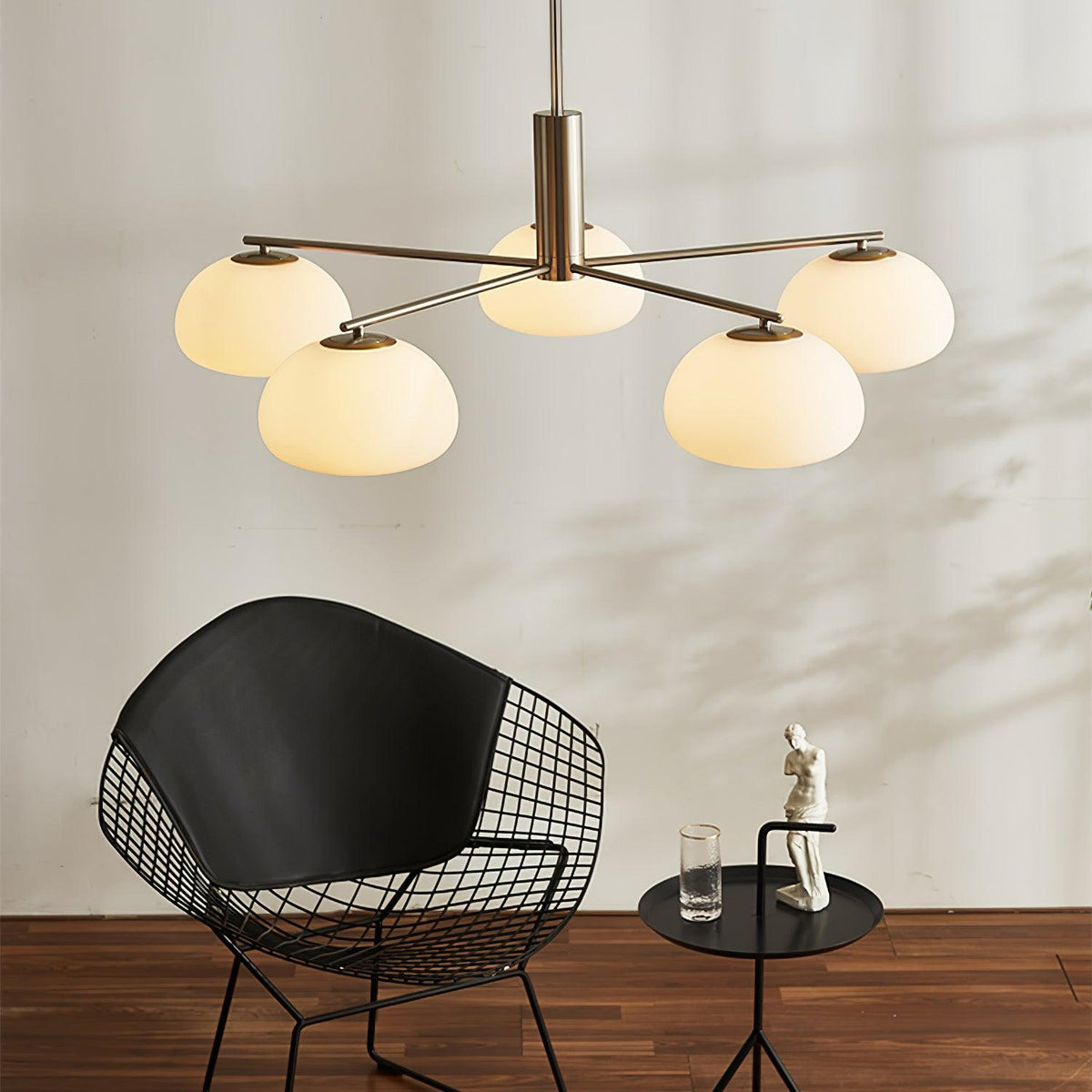Celeneon Luxe Kronleuchter aus Glas